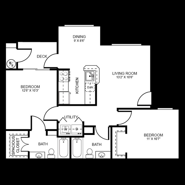 2BR/2BA - SoCo Park Apartment Homes