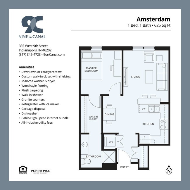 Floorplan - 9 on Canal