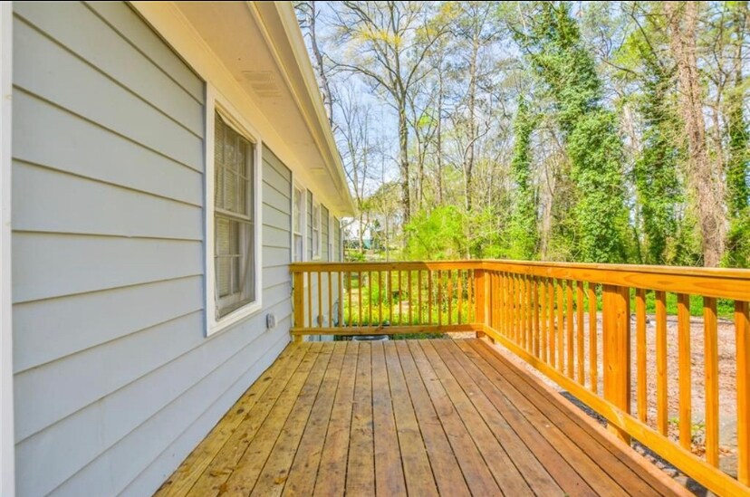 Shaded back deck - 1407 Kennesaw Dr NW