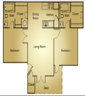 2BR/2BA - Hampton Woods