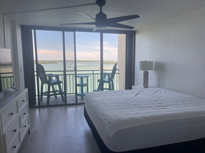 View from bedroom w/balcony - 1 Key Capri