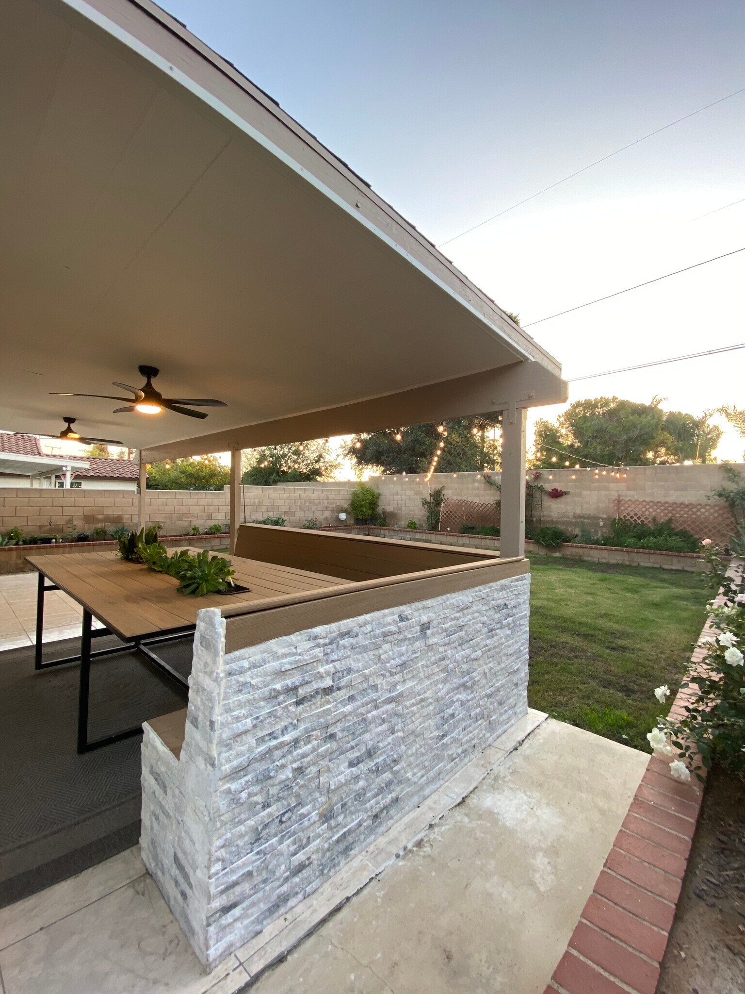 Grass yard with monthly landscaping service - 15165 Paige Ave