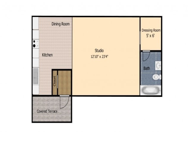 Studio Apartments - Mt Washington Apartments