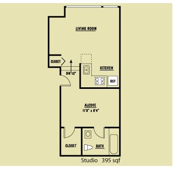 Studio - Vine Court Apartments