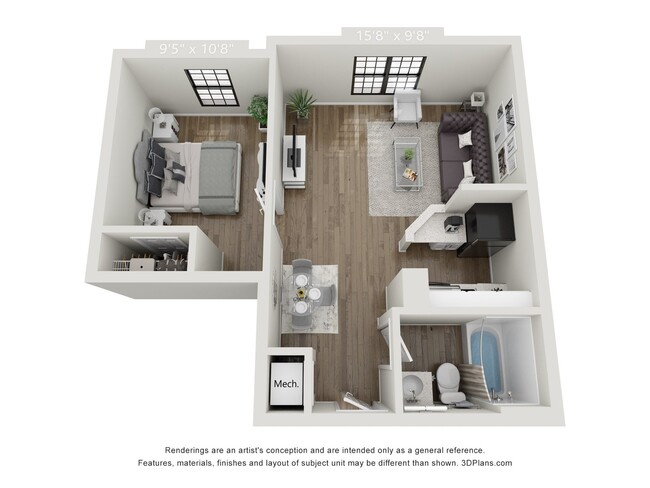 Floorplan - Flats at 87Ten