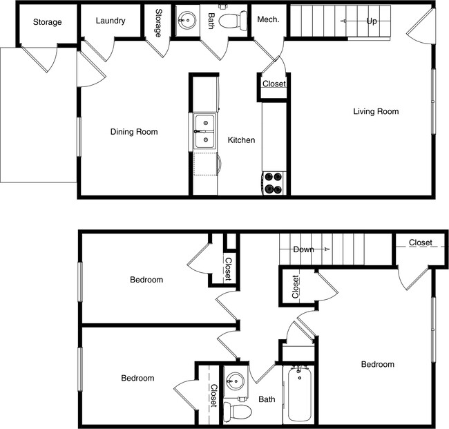 Floorplan - Willow View Townhouses