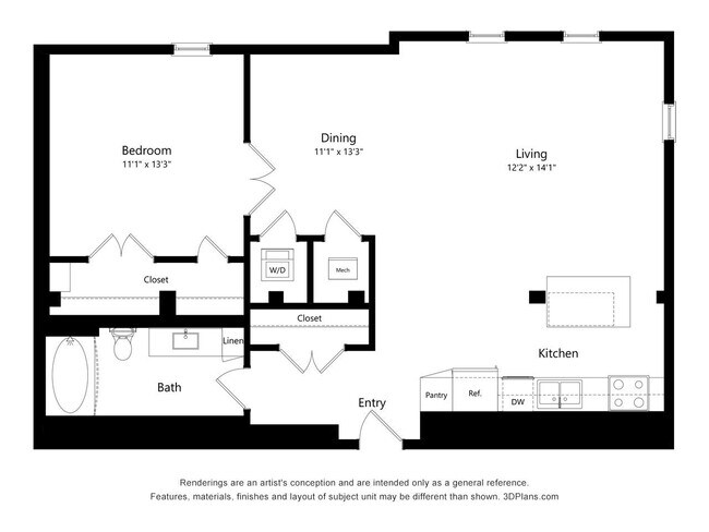 Floorplan - Upper Post Flats