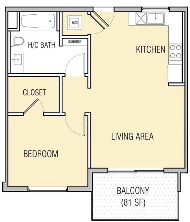 Floorplan - KINGSLEY PARK APARTMENTS