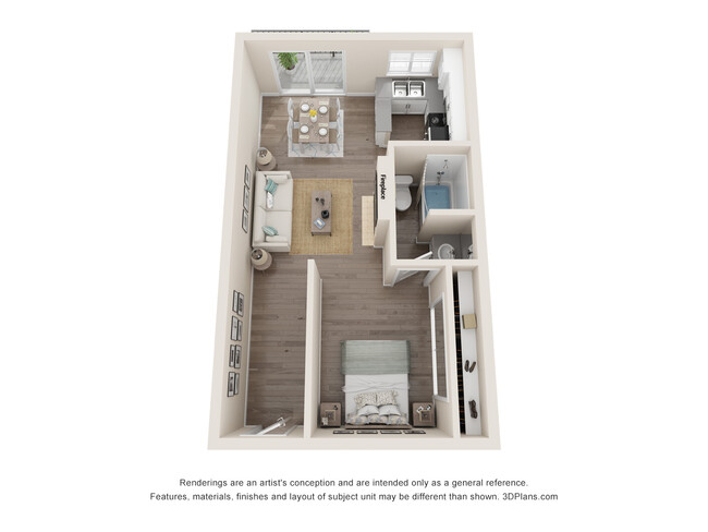 Floorplan - Playa Pacifica Apartments