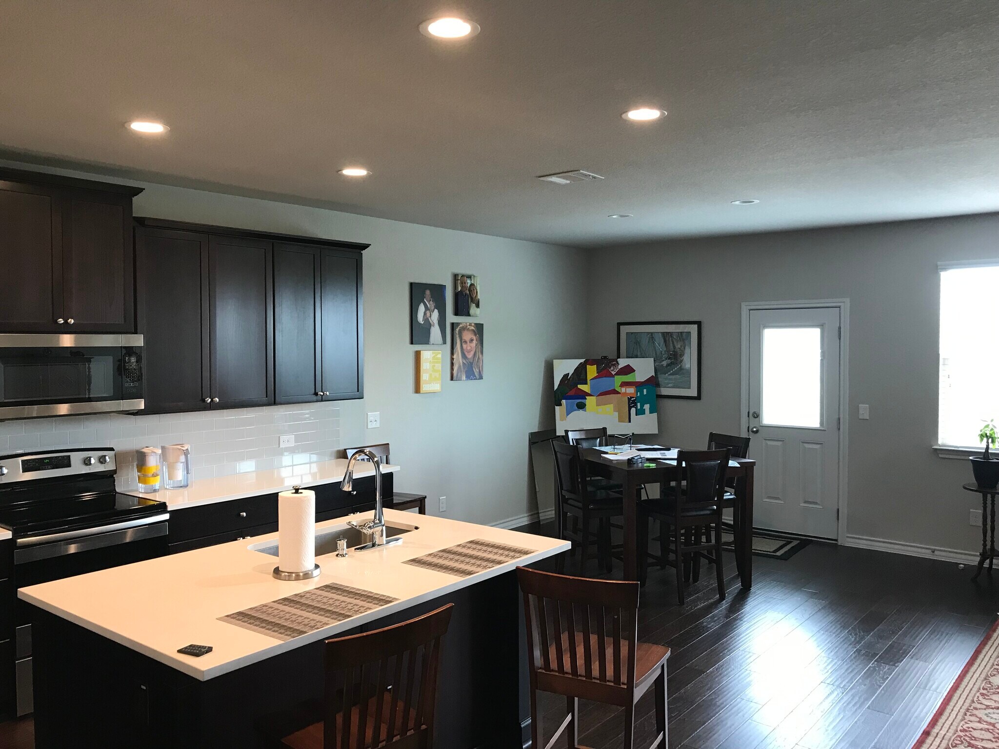 Kitchen / Dining area that leads to back door. - 1313 Eagle Ridge Trl