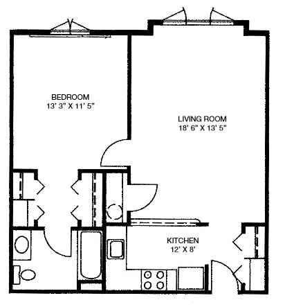 Floorplan - Locust Village Apartments