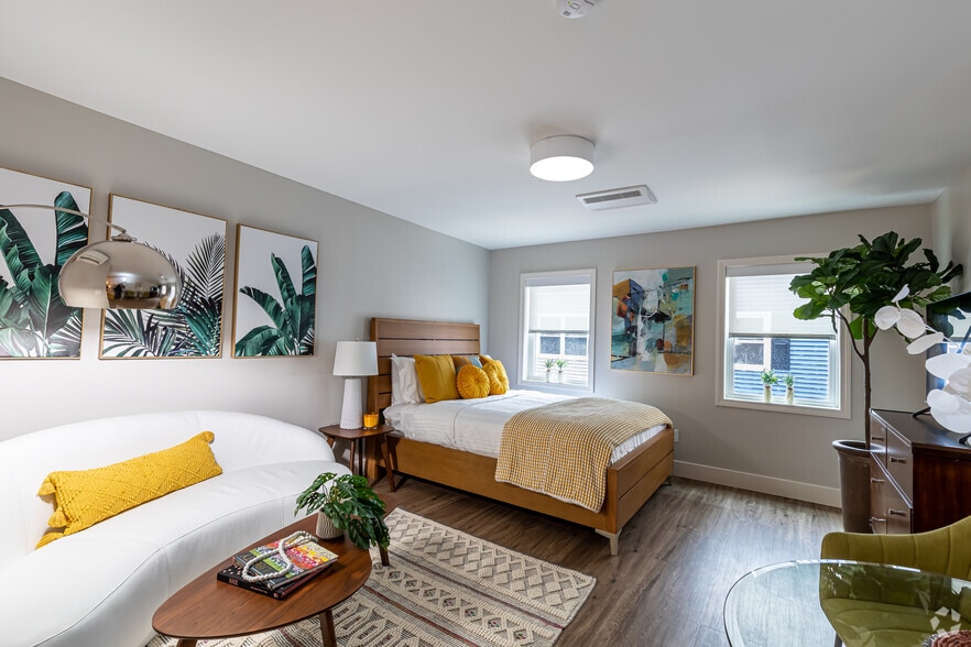 Studio - Living Area - Sage Allen Apartments