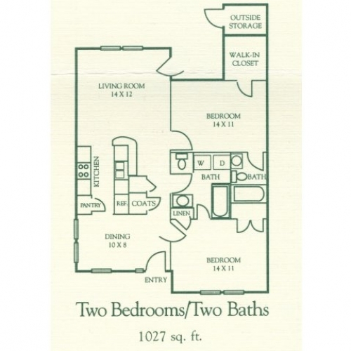 2BR/2BA - Foxborough Pines