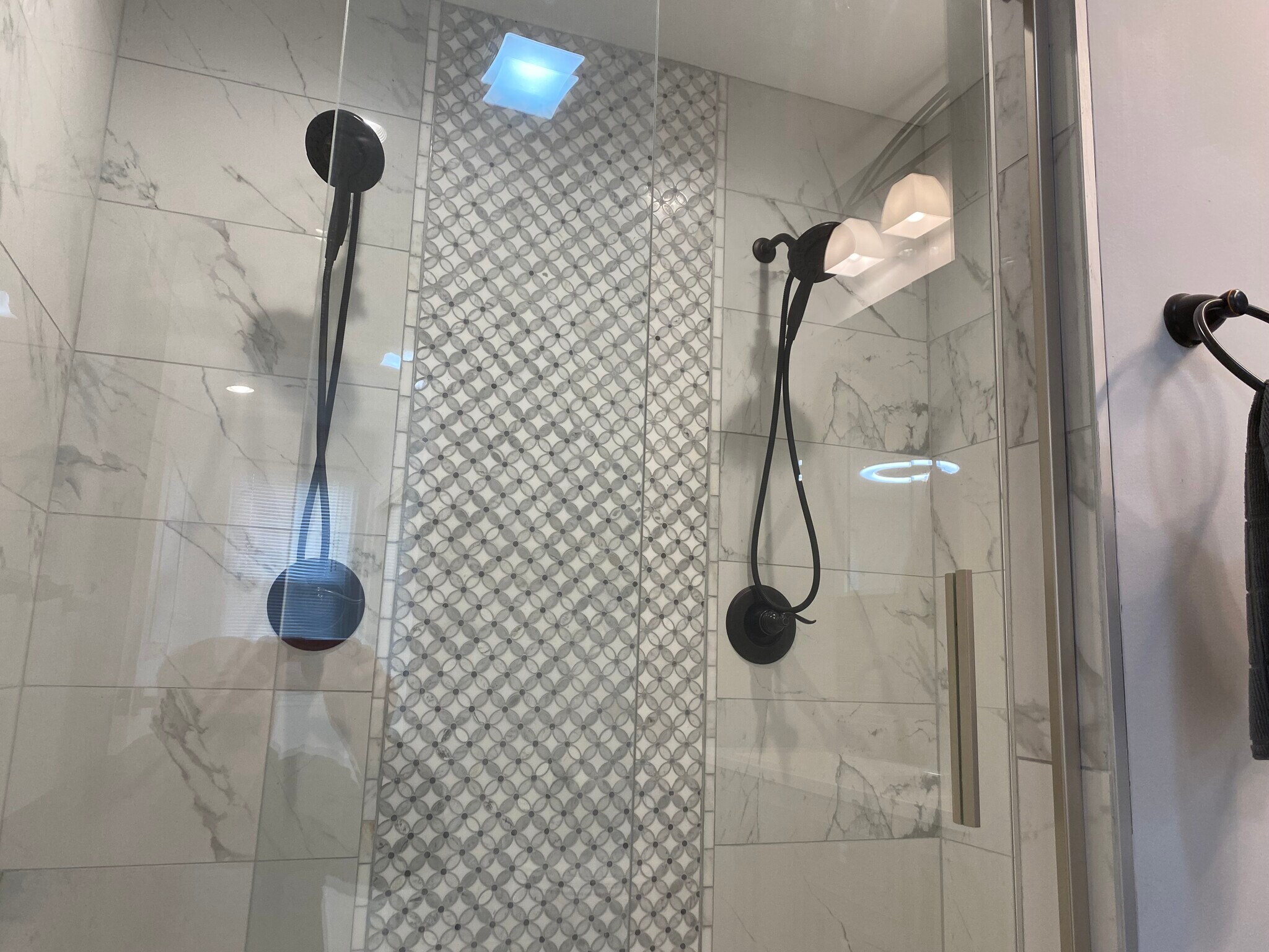 Master bath, shower - 1525 Manton St