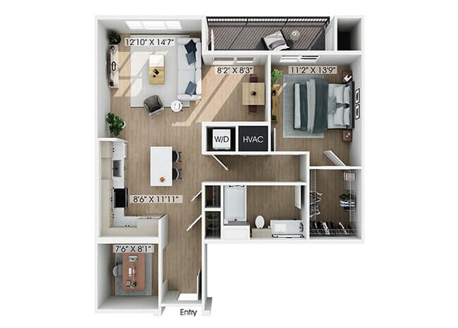 Floorplan - Hawkley Apartments