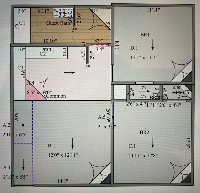 Floorplan - Z Street Apartments