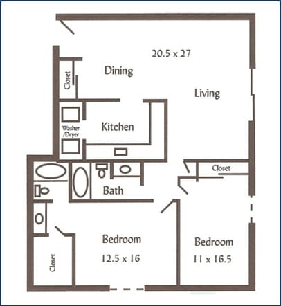 2BR/2BA - Porticos of Fox Point