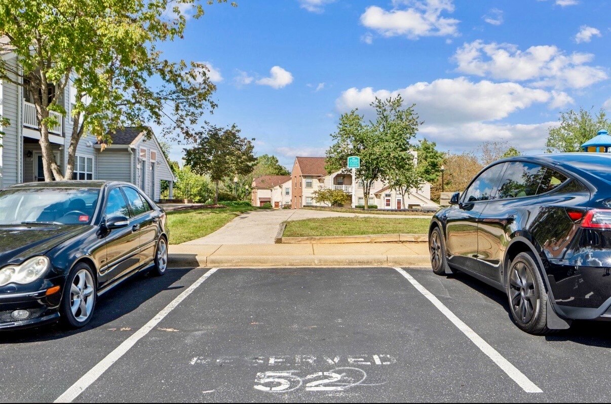 Private reserved parking spot in front of house - 8707 Grasmere Ct