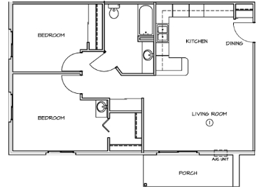 2BR/1BA - De Pere Estates