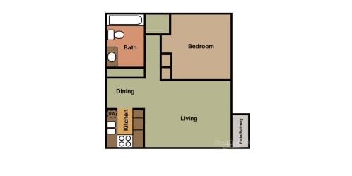 One Bedroom - Peppertree Apartments