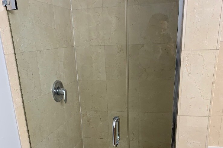 Master glass enclosed shower - 2327 S Sawyer Ave