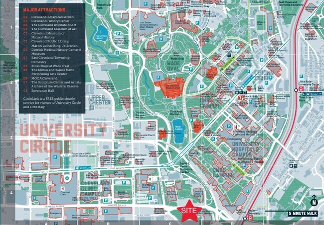 Attractions Map - Liberty Fairchild Apartments