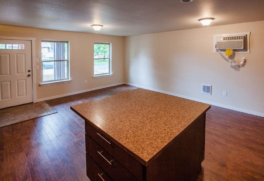 Large kitchen island. - 1220 W Bismark Ave
