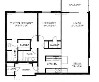 2BR/2BA - Astor Place Of Edina