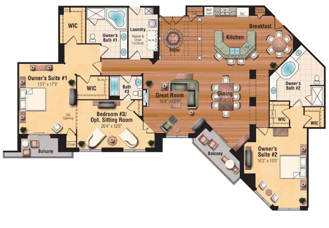 3BR/3BA - Grandview at Annapolis Towne Centre