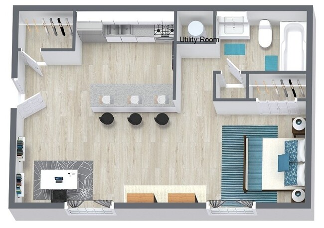 Floorplan - Riviera Apartments