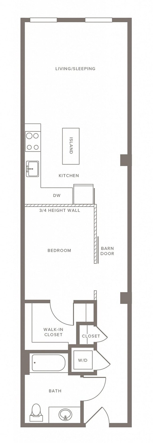A01 - One Bedroom - Modera Lofts