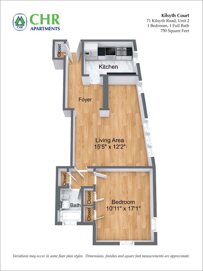 Floorplan - CHR Brighton Apartments