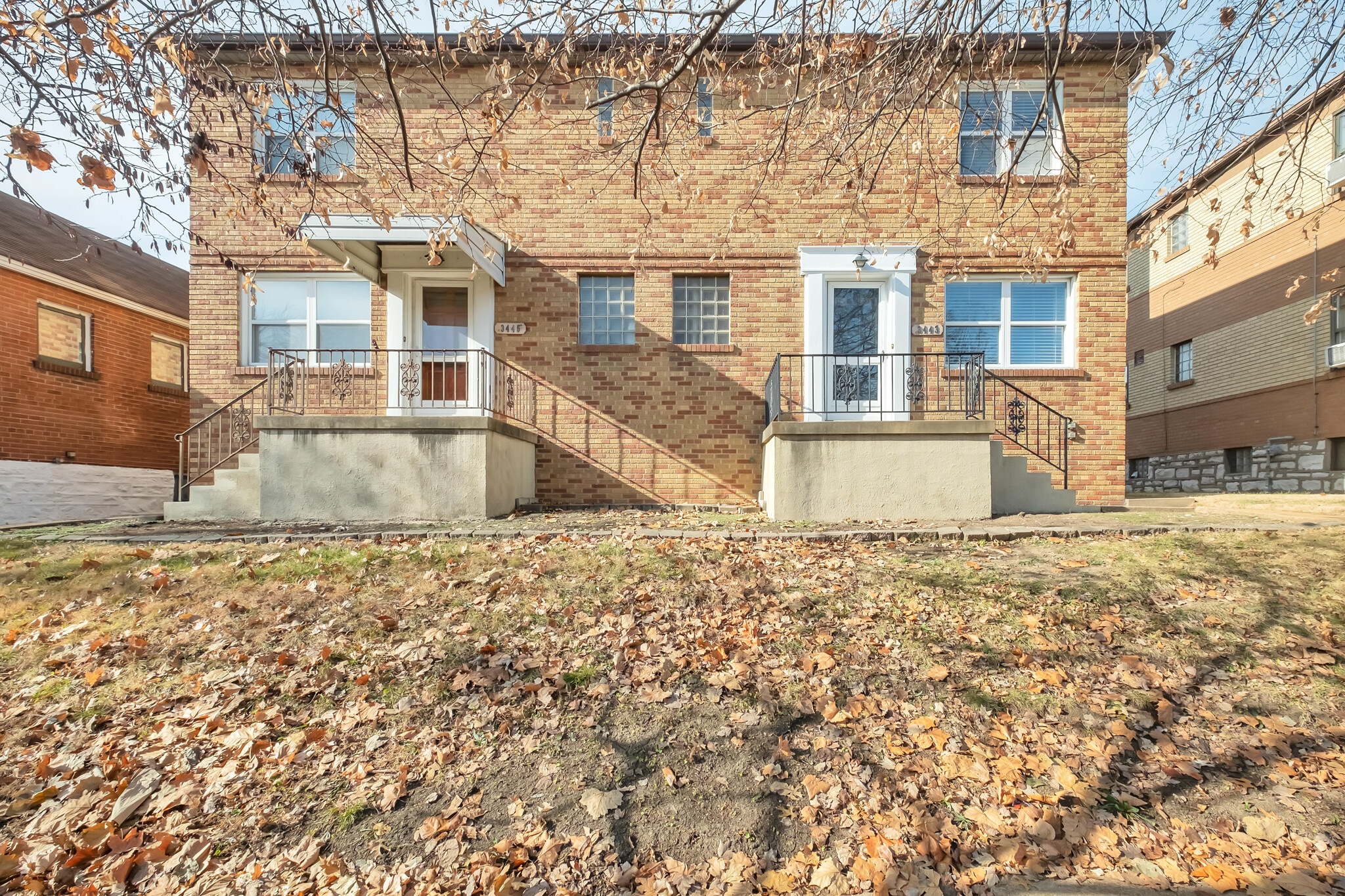 Unit 3445 Lawn Avenue, on left, is available in January for $950. (Clean well maintained non-updated unit) Unit is mirror image of unit 3443 - 3443 Lawn Ave