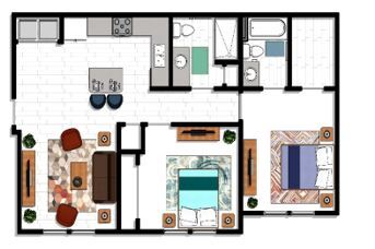Floorplan - Brisas Del Sur Apartments