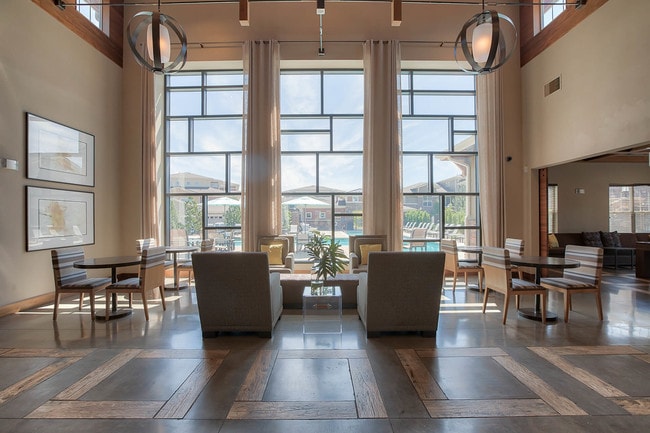 Enjoy expansive Colorado mountain views from the resident clubhouse - Windsor Flatirons