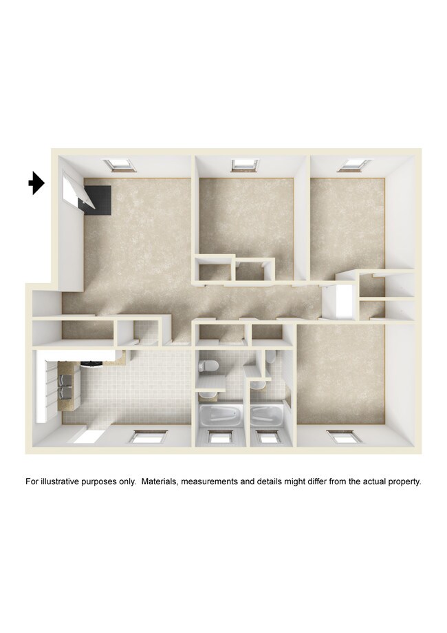 Floorplan - Brentwood Apartments