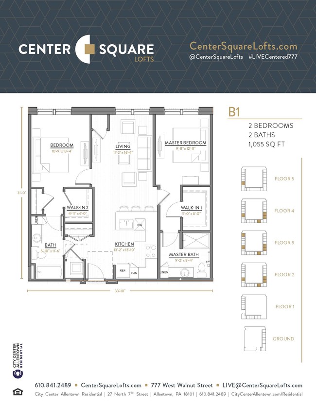 Floorplan - Center Square Lofts West