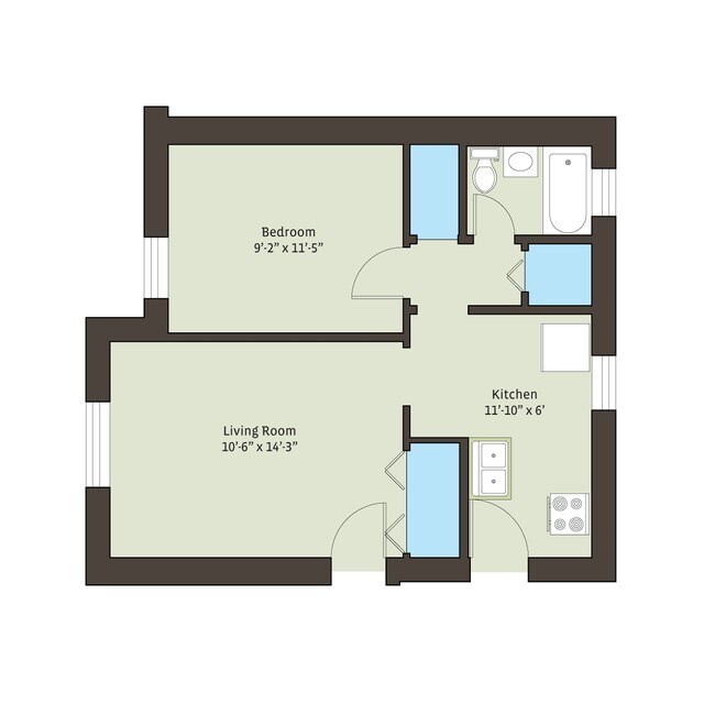 Floorplan - 4721 S. Ellis Avenue