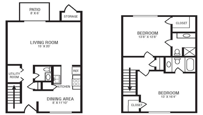THE SPARTAN | 2 BR - College Square at Harbour View Townhomes