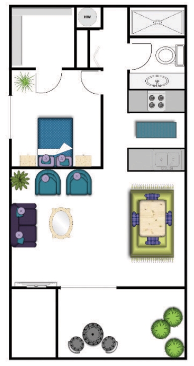 Floorplan - Ariana at El Paseo Boutique Apartment Homes