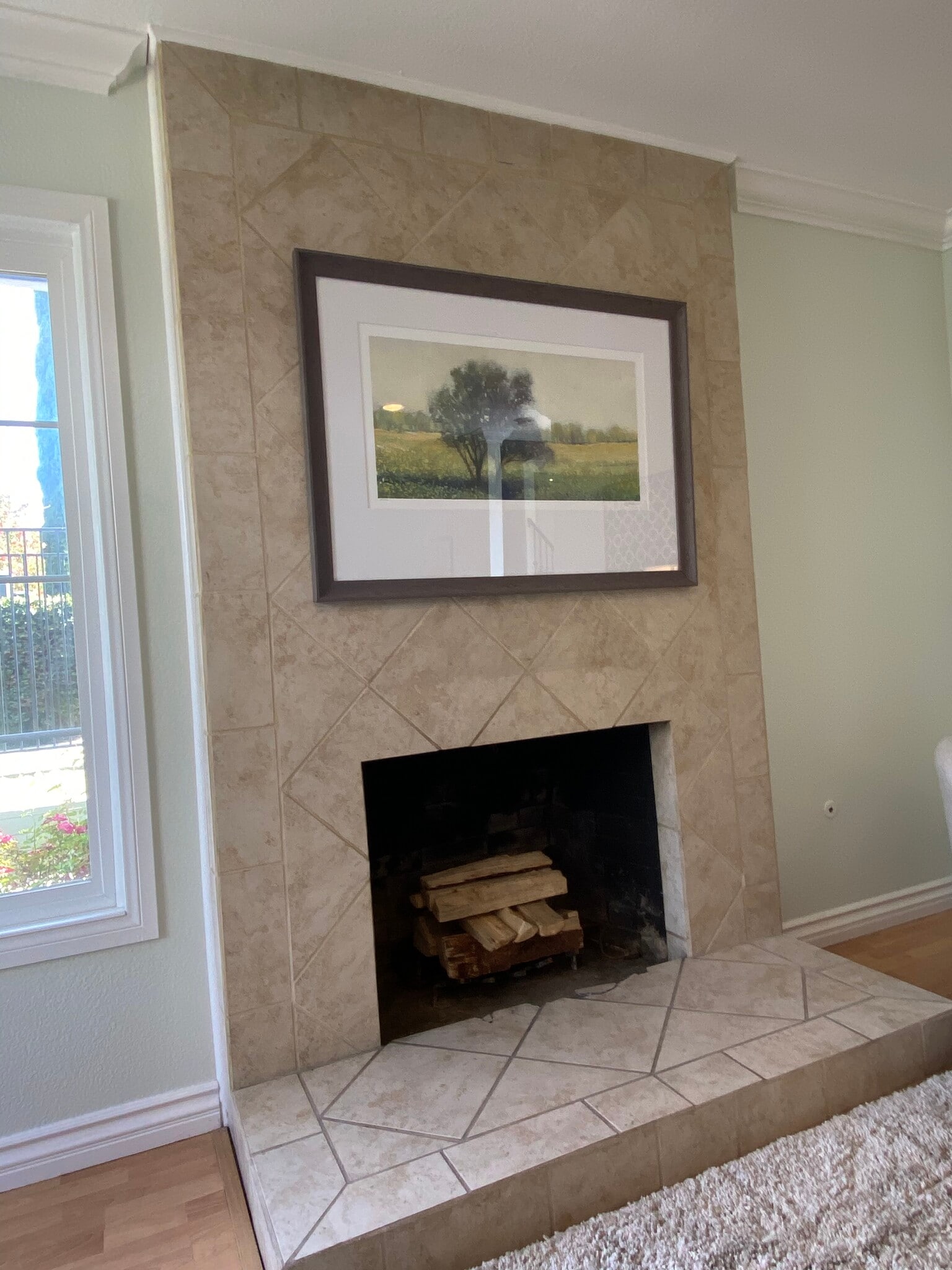 Fireplace in living room - 1845 Anaheim Ave
