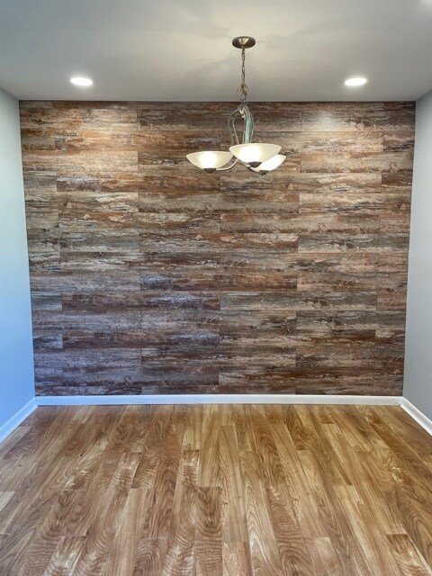 New accent wall - 1804 Colonial Village Way
