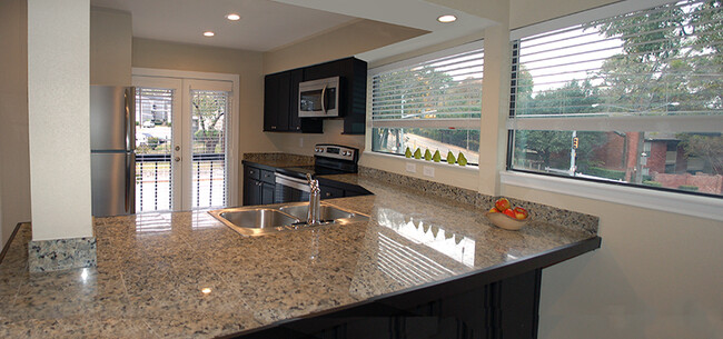 Granite counters & stainless steel appliances - 8710 Park Ln