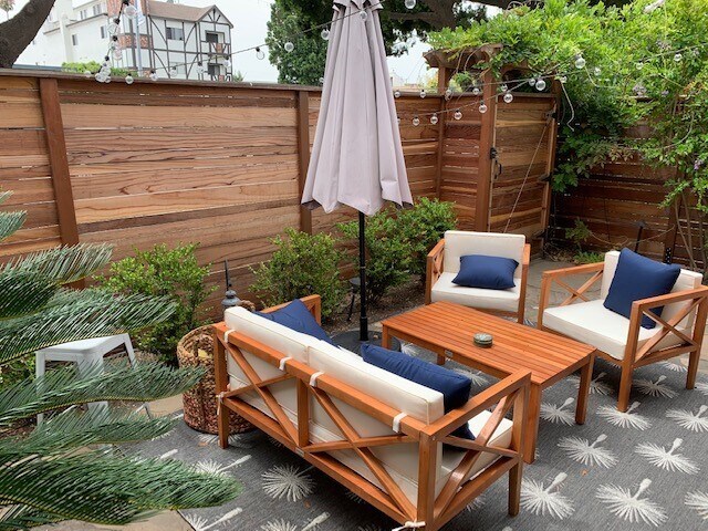 Patio looking West - 12713 Venice Blvd