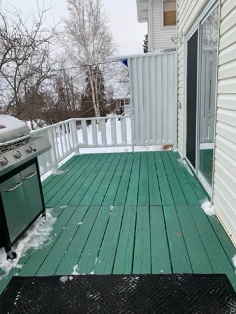 Deck facing back yard - 1818 E 7th St