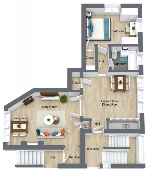 1bd1 ba living rm, eat in #620 - 612-626 Sheridan Rd