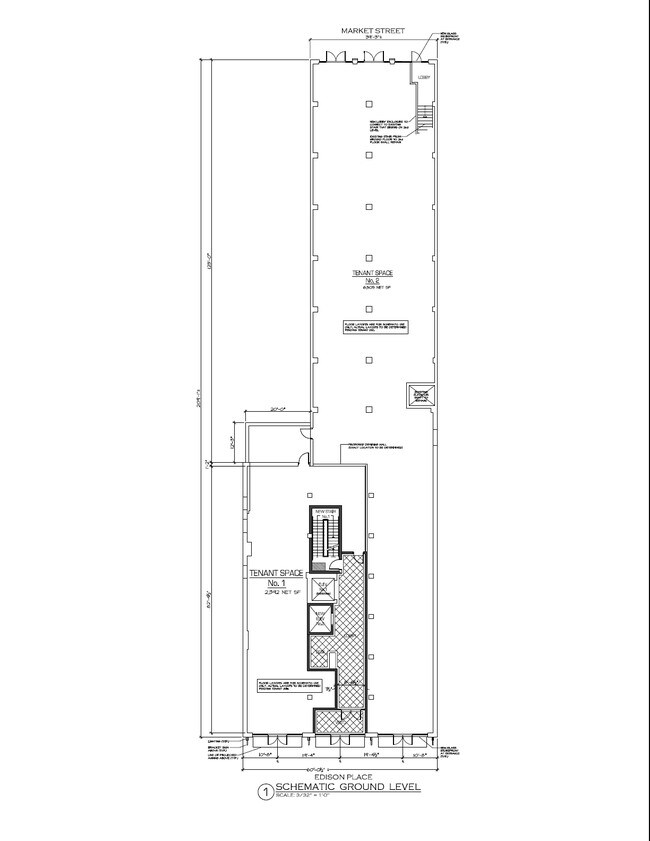 Retail Ground Floor Plan - The Madison at Rock Plaza Lofts
