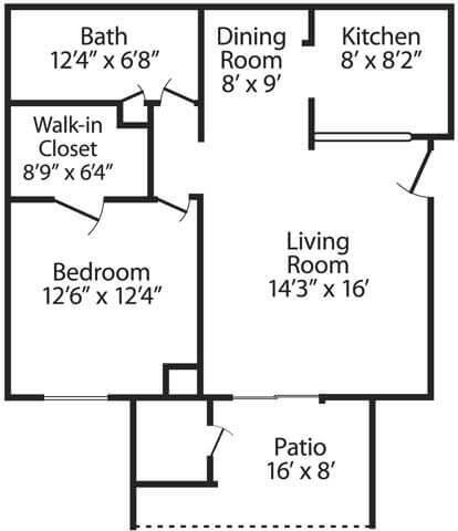 Floorplan - Mission Hill Apartments