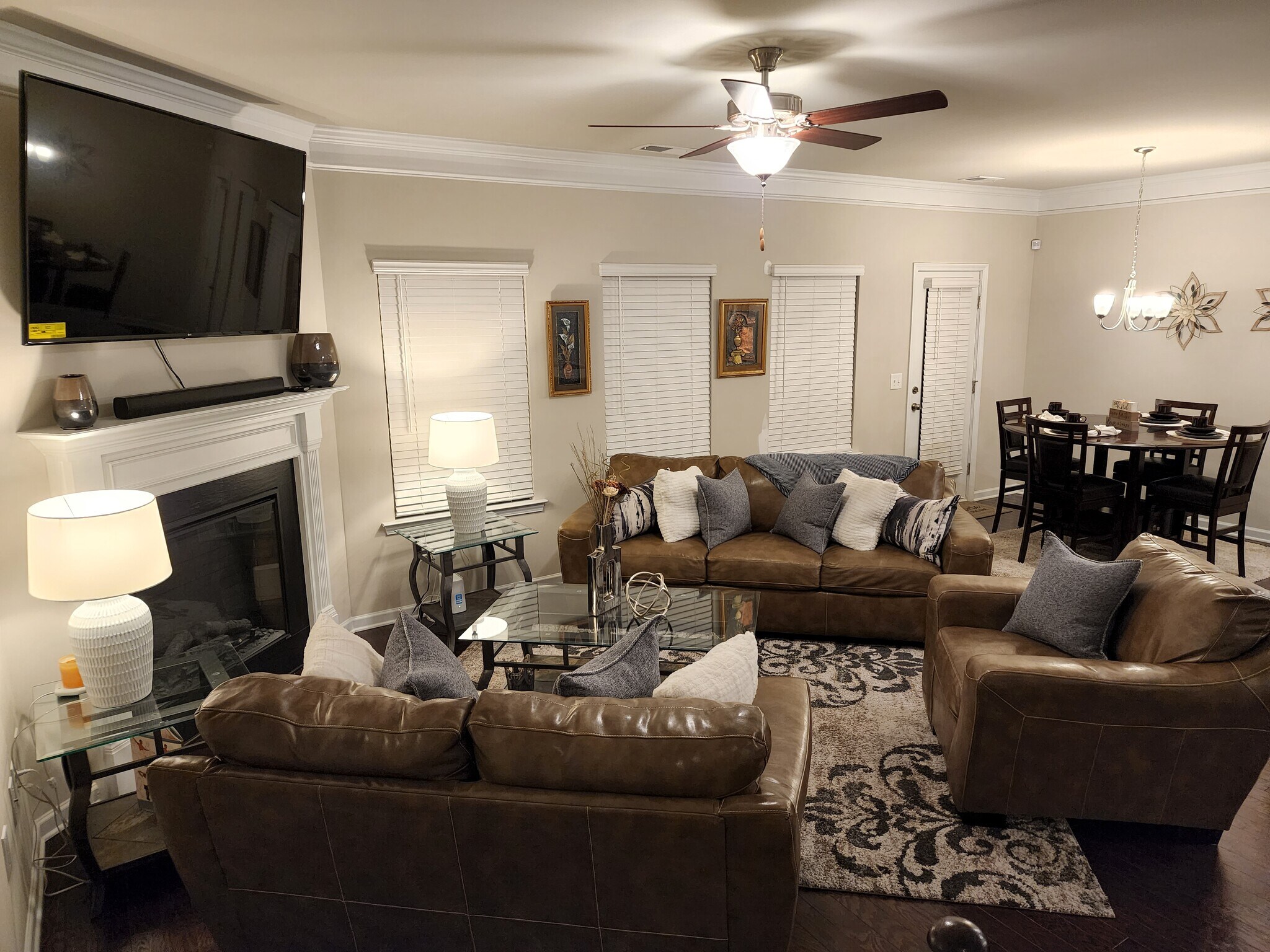 Living View from Stairway - 5176 Grace Ct