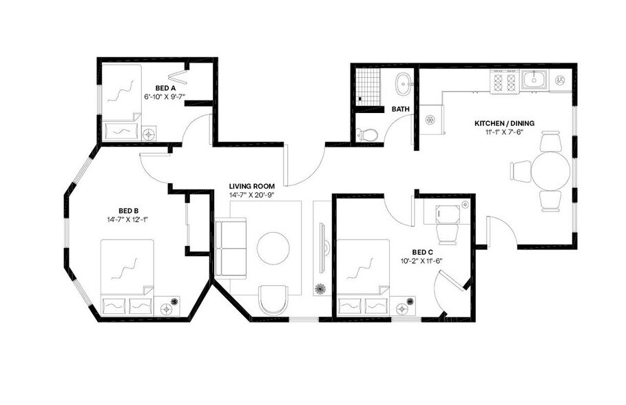 Building Photo - Room in Shared 3 bed/1 bath home
